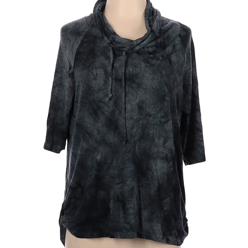 Coin 1804 Los Angeles Shades of Blue Earth Toned Tie Dye Top Size L